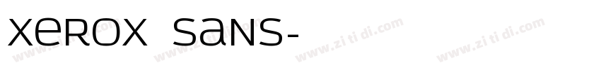 Xerox Sans字体转换